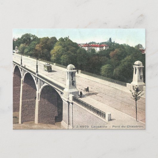 旧葉書 – ローザンヌ，スイス ポストカード (正面)