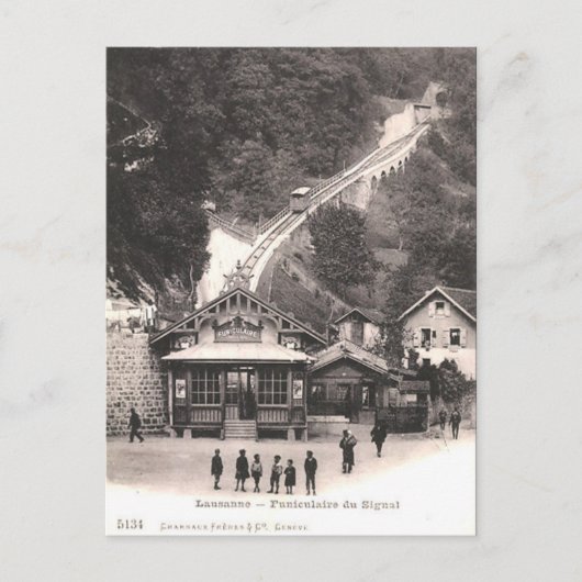 旧葉書 – ローザンヌ，スイス ポストカード (正面)