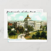 旧葉書 – ワシントンDC連邦議会図書館 ポストカード (正面/裏面)