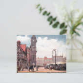 旧葉書 – 市庁舎，ダービー ポストカード (スタンド正面)