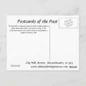 旧葉書 – 市役所、ボストン、ミサ ポストカード (裏面)