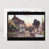 旧葉書 – 文燕コテージ。ベッドフォード・エルストウ ポストカード (正面/裏面)