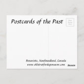 旧葉書 – Bonavista, Newfoundland ポストカード (裏面)