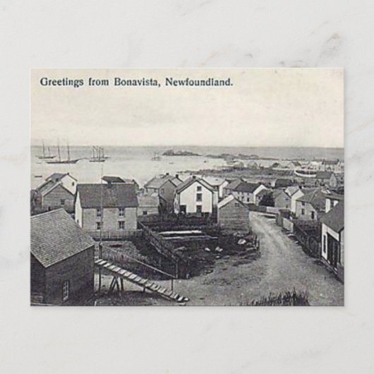 旧葉書 – Bonavista, Newfoundland ポストカード (正面)