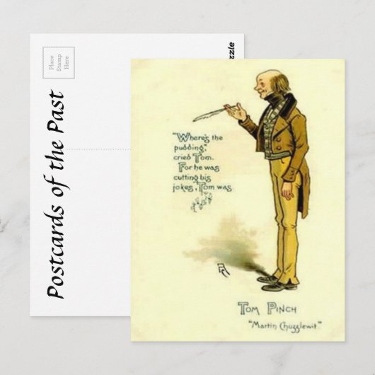 旧葉書 – Dickens著「Martin Chuzzlewit」 ポストカード (正面/裏面)