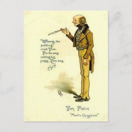 旧葉書 – Dickens著「Martin Chuzzlewit」 ポストカード (正面)