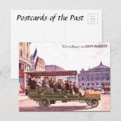 旧葉書 – Dion-Bouton Bus in Paris ポストカード (正面/裏面)