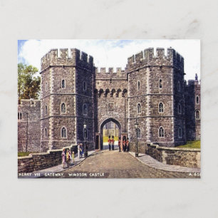 旧葉書 – Henry VIII Gateway, Windsor Castle ポストカード