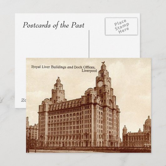 旧葉書 – Liverpool ポストカード (正面/裏面)