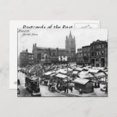 旧葉書 – Norwich Market Place, Norfolk ポストカード (正面/裏面)