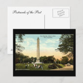 旧葉書 – Obelisk, Central Park, NYC, 1917 ポストカード (正面/裏面)