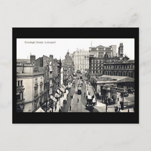 旧葉書 – Ranelagh St, Liverpool ポストカード (正面)