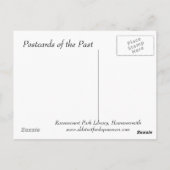 旧葉書 – Ravenscourt Park Library, Hammersmi ポストカード (裏面)