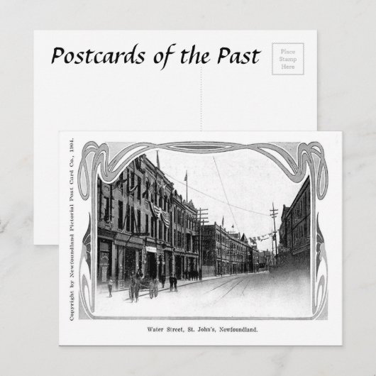 旧葉書 – St John's, Newfoundland ポストカード (正面/裏面)
