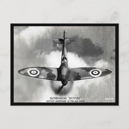 旧葉書 – Supermarine "Spitfire" ポストカード (正面)