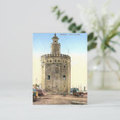 旧葉書 – Torre del Oro，セビリア，スペイン ポストカード (スタンド正面)