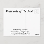 旧葉書 – US戦艦「ジョージア」 ポストカード (裏面)