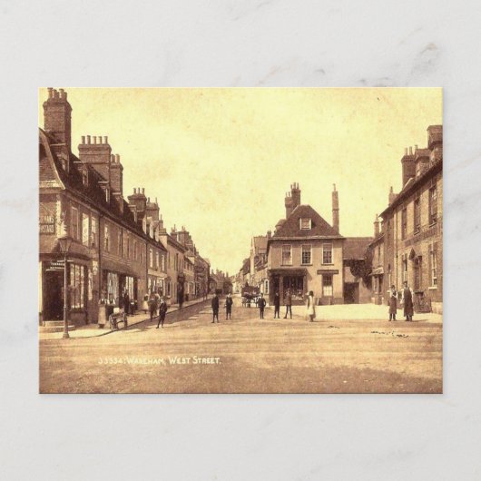 旧葉書 – Wareham, Dorset ポストカード (正面)
