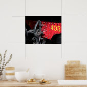 旧蒸気機関車Le Mastrou 403蒸気機関ポスター ポスター (キッチン)