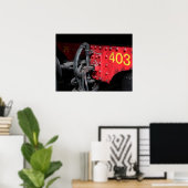 旧蒸気機関車Le Mastrou 403蒸気機関ポスター ポスター (ホームオフィス)