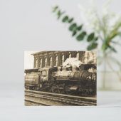 旧蒸気鉄道機関6995 ポストカード (スタンド正面)