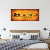 旧西のデッドウッド キャンバスプリント (インサイチュ (寝室))