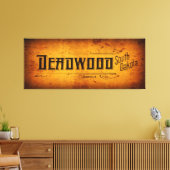 旧西のデッドウッド キャンバスプリント (インサイチュ (リビング))