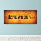 旧西のデッドウッド キャンバスプリント (インサイチュ (ウッドフロア))