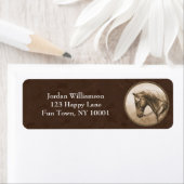 旧西クォーターホースセピアブラウン ラベル (インサイチュ)