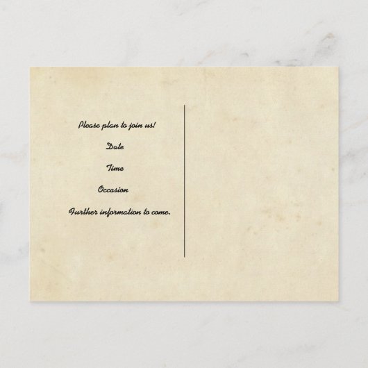 旧西サボテン西部の日付を保存 案内ポストカード (裏面)