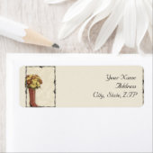 旧西ブーツ花束ソフトと色あせた3 ラベル (インサイチュ)