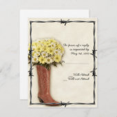 旧西ブートブーケ1応答カード 出欠カード (正面/裏面)