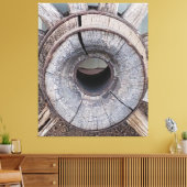 旧西ワゴン素朴ホイール キャンバスプリント (インサイチュ (リビング))