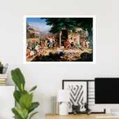 旧西日曜日の朝ザ・マインズアートプリントポスター ポスター (ホームオフィス)