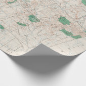 旧西米国の森林と公園の地図（1898年） ラッピングペーパー (角)