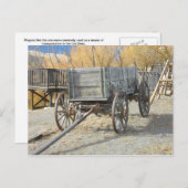 旧西部の馬車 ポストカード (正面/裏面)