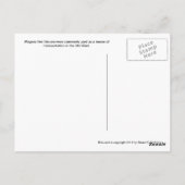 旧西部の馬車 ポストカード (裏面)