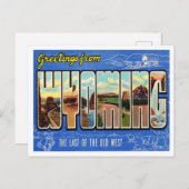 旧西部最後のワイオミンより ポストカード (正面/裏面)