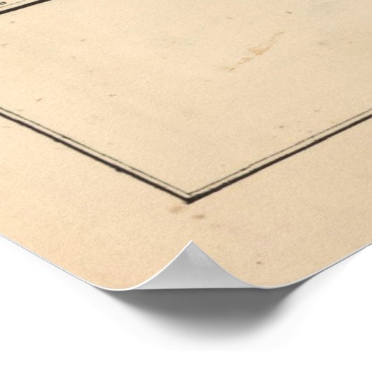 旧読PAの地図(1877) ポスター (角)