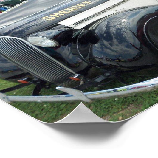 旧警察車 ポスター (角)