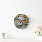 旧貨幣1299古銭銅銀金属青銅 ラウンド壁時計 (ホーム)