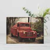 旧赤消防車の招待 招待状 (スタンド正面)