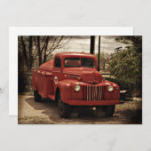 旧赤消防車の招待 招待状 (正面/裏面)