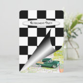 旧車との退職パーティー 招待状 (スタンド正面)