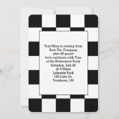 旧車による退職パーティー 招待状 (裏面)