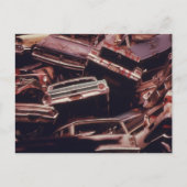 旧車スクラップヒープ – ヴィンテージ ポストカード (正面)
