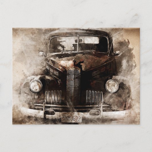 旧車ヴィンテージ ポストカード (正面)
