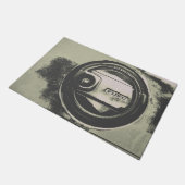 旧車素朴用燃料タンクキャップ ドアマット (アングル)