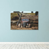 旧車 キャンバスプリント (インサイチュ (ウッドフロア))