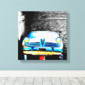 旧車 キャンバスプリント (インサイチュ (ウッドフロア))